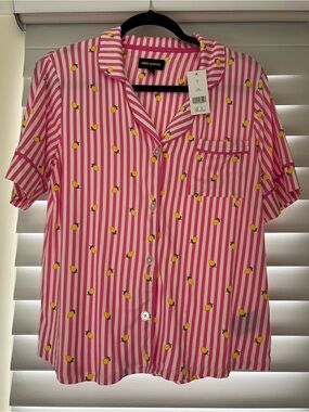 NWT WOMENS ROOM SERVICE PAJAMA TOP
